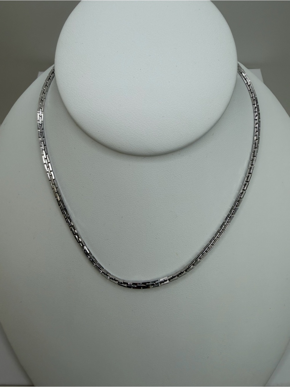 925 Silver Box-Link short Necklace / choker